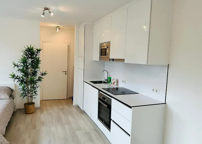Apartment Modern With Balcony & Free Parking